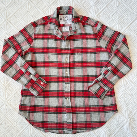 Frank & Eileen EILEEN Relax Button Up Plaid Shirt Size XS - Picture 10 of 10